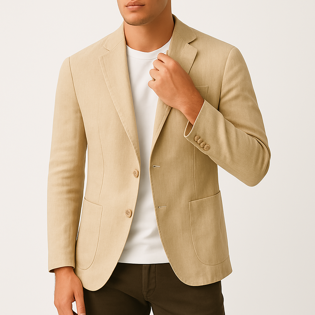 Mens Linen Blazer Ultralightweight Breathable Summer Tailoring For Smart Wardrobe - Apparel & Accessories > Clothing > Outerwear > Coats & Jackets > Sport Jackets from Carter Wear
