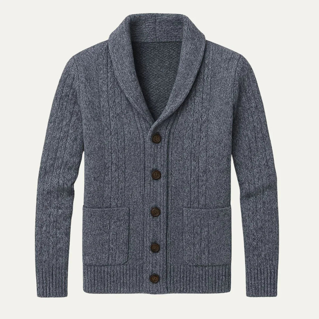 Mens Cashmere Shawl Collar Cardigan Luxuriously Soft - Apparel & Accessories > Clothing > Clothing Tops > Cardigans from Carter Wear