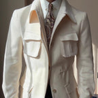 Mens Premium Superfine Woollen Fieldcraft Jacket Insulated Weatherproof Utility Overcoat - Apparel & Accessories > Clothing > Outerwear > Coats & Jackets from Carter Wear