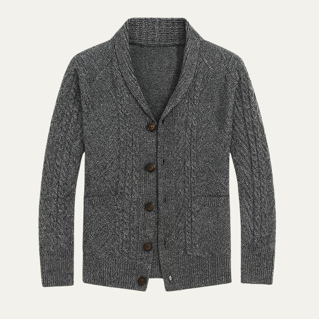 Mens Cashmere Shawl Collar Cardigan Luxuriously Soft - Apparel & Accessories > Clothing > Clothing Tops > Cardigans from Carter Wear