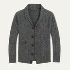 Mens Cashmere Shawl Collar Cardigan Luxuriously Soft - Apparel & Accessories > Clothing > Clothing Tops > Cardigans from Carter Wear
