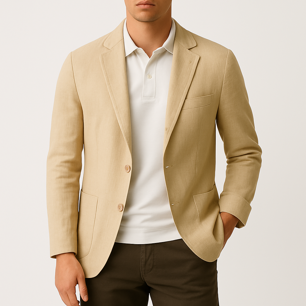 Mens Linen Blazer Ultralightweight Breathable Summer Tailoring For Smart Wardrobe - Apparel & Accessories > Clothing > Outerwear > Coats & Jackets > Sport Jackets from Carter Wear