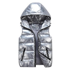 Men's Puffer Vest Reflective Weatherproof Insulation Bodywarmer - Apparel & Accessories > Clothing > Outerwear > Vests from Carter Wear
