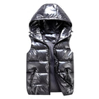 Men's Puffer Vest Reflective Weatherproof Insulation Bodywarmer - Apparel & Accessories > Clothing > Outerwear > Vests from Carter Wear