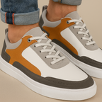 Two-Tone Leather Sneakers All-Day Comfort - Apparel & Accessories > Shoes > Sneakers from Carter Wear