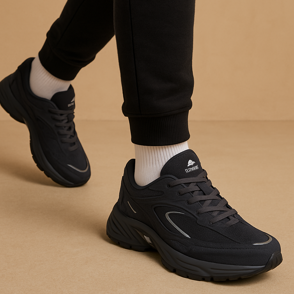 Mens Streetwear Sneakers - Lightweight Breathable All Day Comfort Cushioned Insoles - Apparel & Accessories > Shoes > Sneakers from Carter Wear