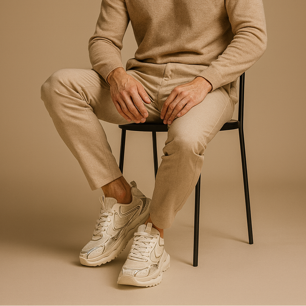 Men's Chunky Trainers Shock-Absorbing Sole All-Day Comfort Streetwear Essentials - Apparel & Accessories > Shoes > Sneakers from Carter Wear