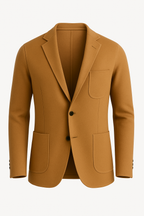 Mens Blazer Luxurious Velvet-Feel Lapel Collar Structured Timeless Smart Premium - Apparel & Accessories > Clothing > Outerwear > Coats & Jackets > Sport Jackets from Carter Wear