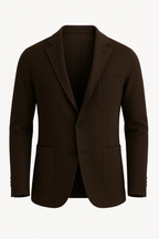 Mens Blazer Luxurious Velvet-Feel Lapel Collar Structured Timeless Smart Premium - Apparel & Accessories > Clothing > Outerwear > Coats & Jackets > Sport Jackets from Carter Wear