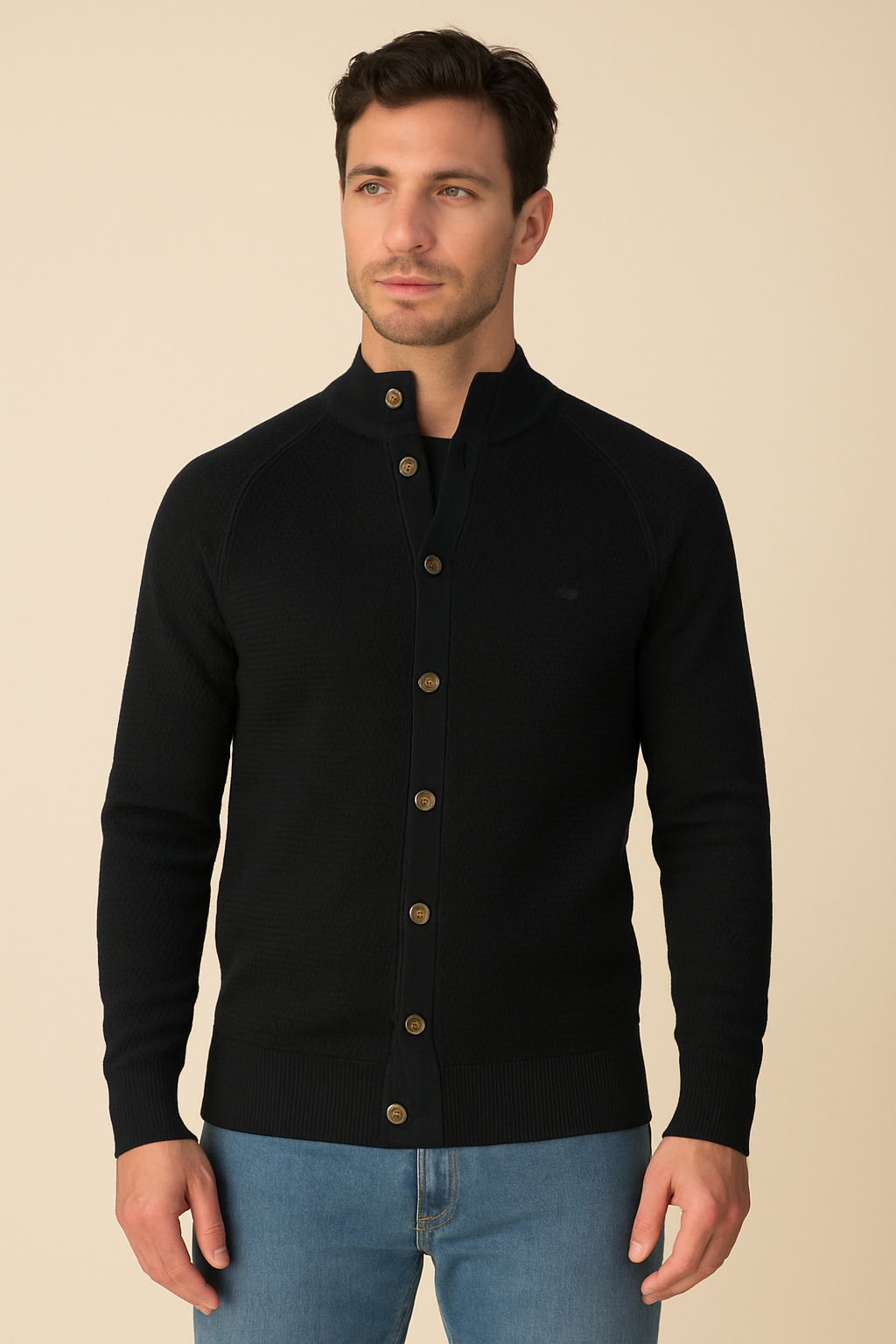 Men’s Cashmere Cardigan Luxuriously Soft with Premium Wool Warmth - Apparel & Accessories > Clothing > Clothing Tops > Cardigans from Carter Wear