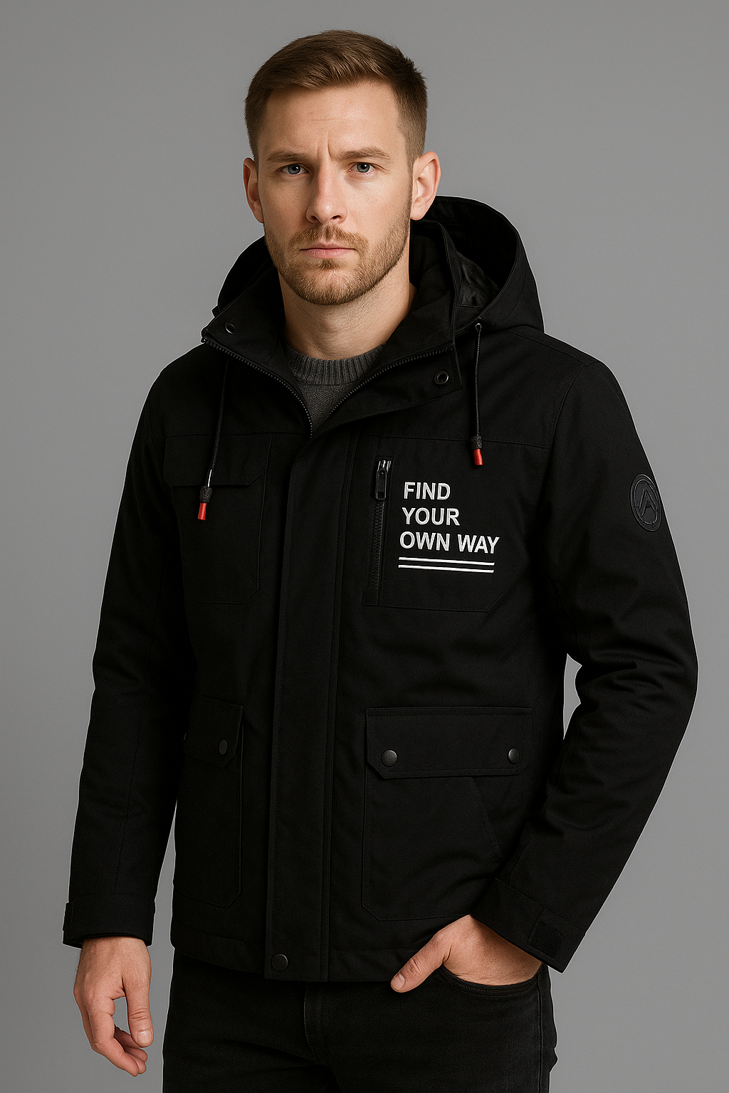Mens Water-Resistant Hooded Utility Jacket Weatherproof - Apparel & Accessories > Clothing > Outerwear > Coats & Jackets > Rain Coats from Carter Wear