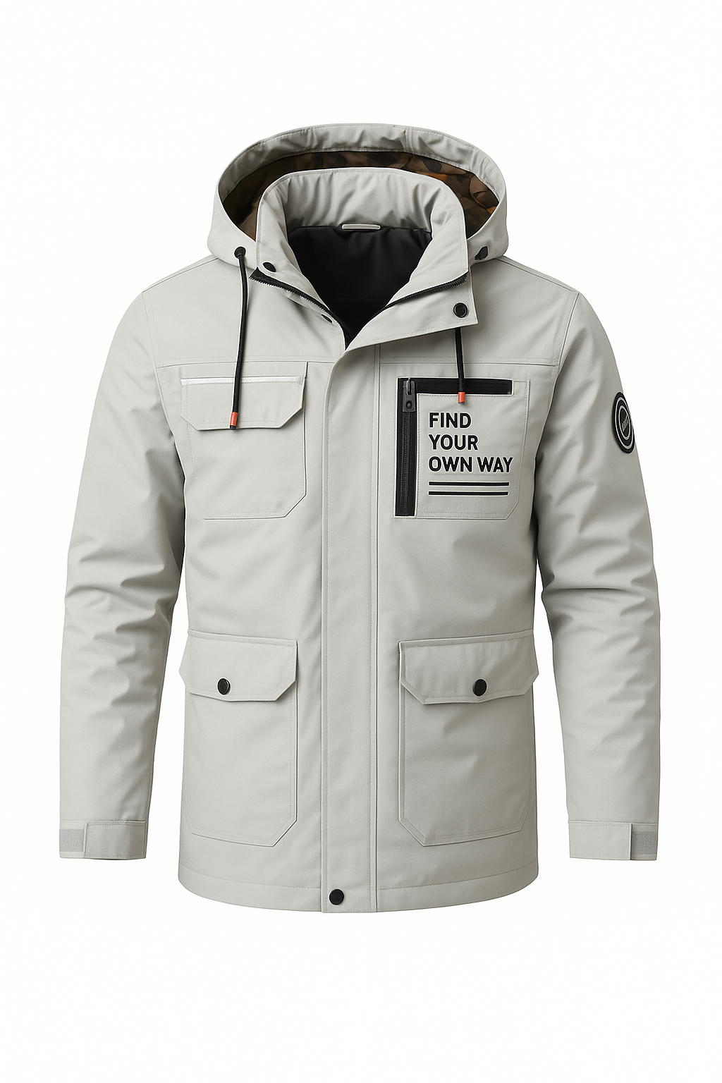 Mens Water-Resistant Hooded Utility Jacket Weatherproof - Apparel & Accessories > Clothing > Outerwear > Coats & Jackets > Rain Coats from Carter Wear