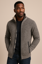Mens Knitted Fleece Zip Jacket With Thermal Insulation - Apparel & Accessories > Clothing > Outerwear > Coats & Jackets from Carter Wear