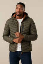 Men’s Premium Padded Hooded Quilted Jacket - Apparel & Accessories > Clothing > Outerwear > Coats & Jackets > Puffer Jackets from Carter Wear