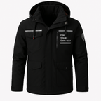 Mens Water-Resistant Hooded Utility Jacket Weatherproof - Apparel & Accessories > Clothing > Outerwear > Coats & Jackets > Rain Coats from Carter Wear