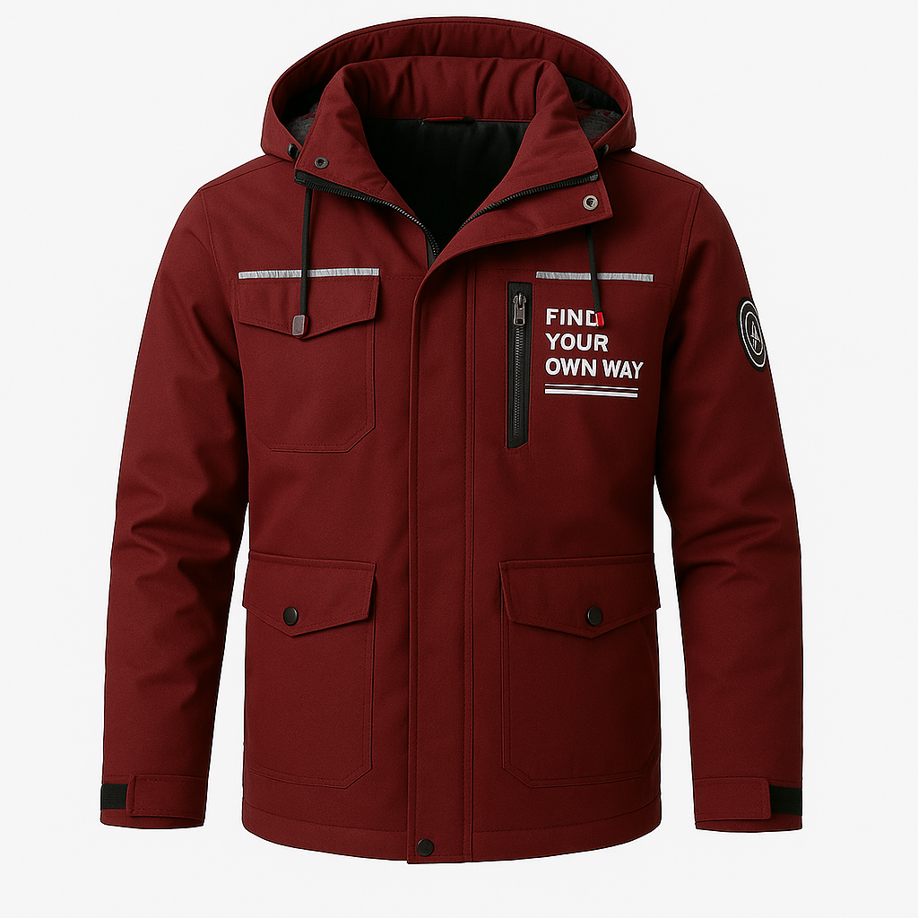 Mens Water-Resistant Hooded Utility Jacket Weatherproof - Apparel & Accessories > Clothing > Outerwear > Coats & Jackets > Rain Coats from Carter Wear