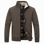 Mens Knitted Fleece Zip Jacket With Thermal Insulation - Apparel & Accessories > Clothing > Outerwear > Coats & Jackets from Carter Wear