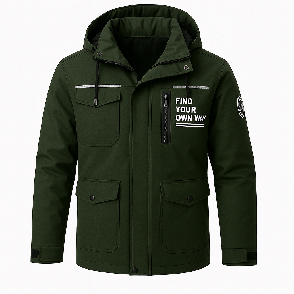 Mens Water-Resistant Hooded Utility Jacket Weatherproof - Apparel & Accessories > Clothing > Outerwear > Coats & Jackets > Rain Coats from Carter Wear