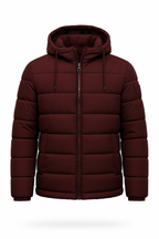 Men's Water-Resistant Padded Coat Extreme-Weather Hooded Insulated Mid-Thigh Length - Apparel & Accessories > Clothing > Outerwear > Coats & Jackets > Puffer Jackets from Carter Wear