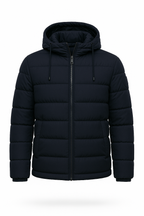 Men's Water-Resistant Padded Coat Extreme-Weather Hooded Insulated Mid-Thigh Length - Apparel & Accessories > Clothing > Outerwear > Coats & Jackets > Puffer Jackets from Carter Wear