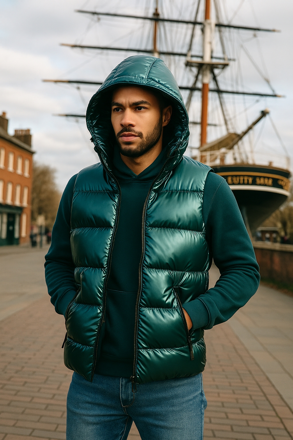 Men's Puffer Vest Reflective Weatherproof Insulation Bodywarmer - Apparel & Accessories > Clothing > Outerwear > Vests from Carter Wear