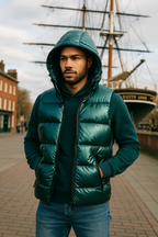 Men's Puffer Vest Reflective Weatherproof Insulation Bodywarmer - Apparel & Accessories > Clothing > Outerwear > Vests from Carter Wear