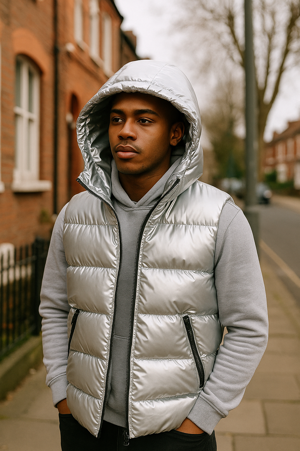 Men's Puffer Vest Reflective Weatherproof Insulation Bodywarmer - Apparel & Accessories > Clothing > Outerwear > Vests from Carter Wear