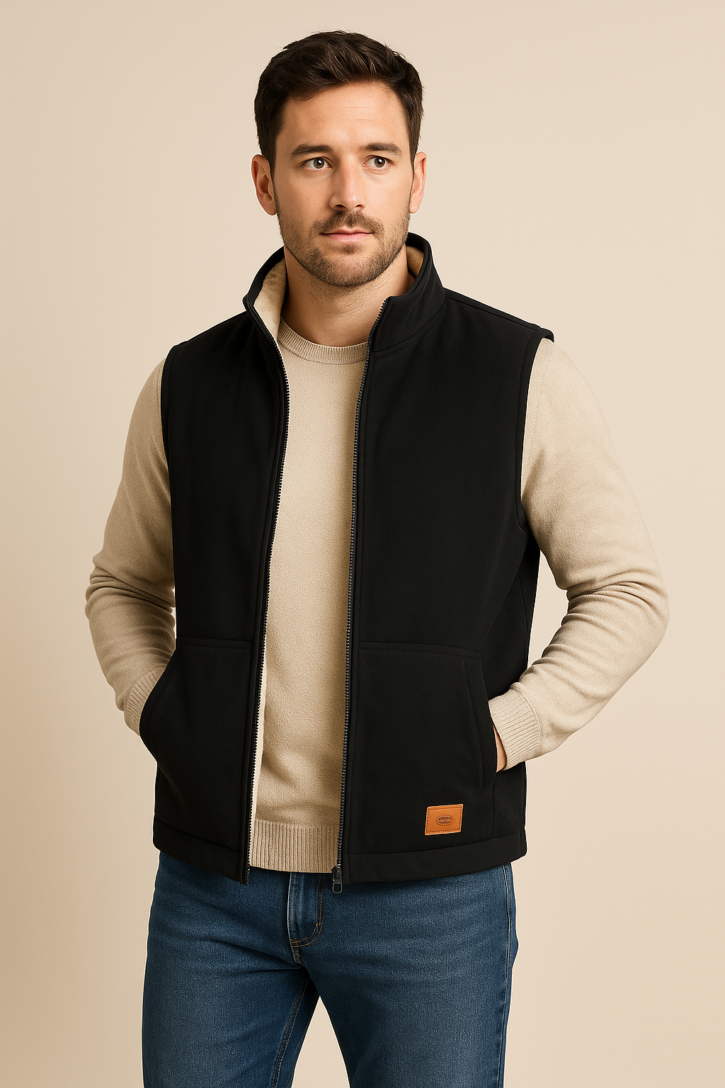 Men's Fleece Lined Bodywarmer – Sleeveless Warmth - Apparel & Accessories > Clothing > Outerwear > Vests from Carter Wear