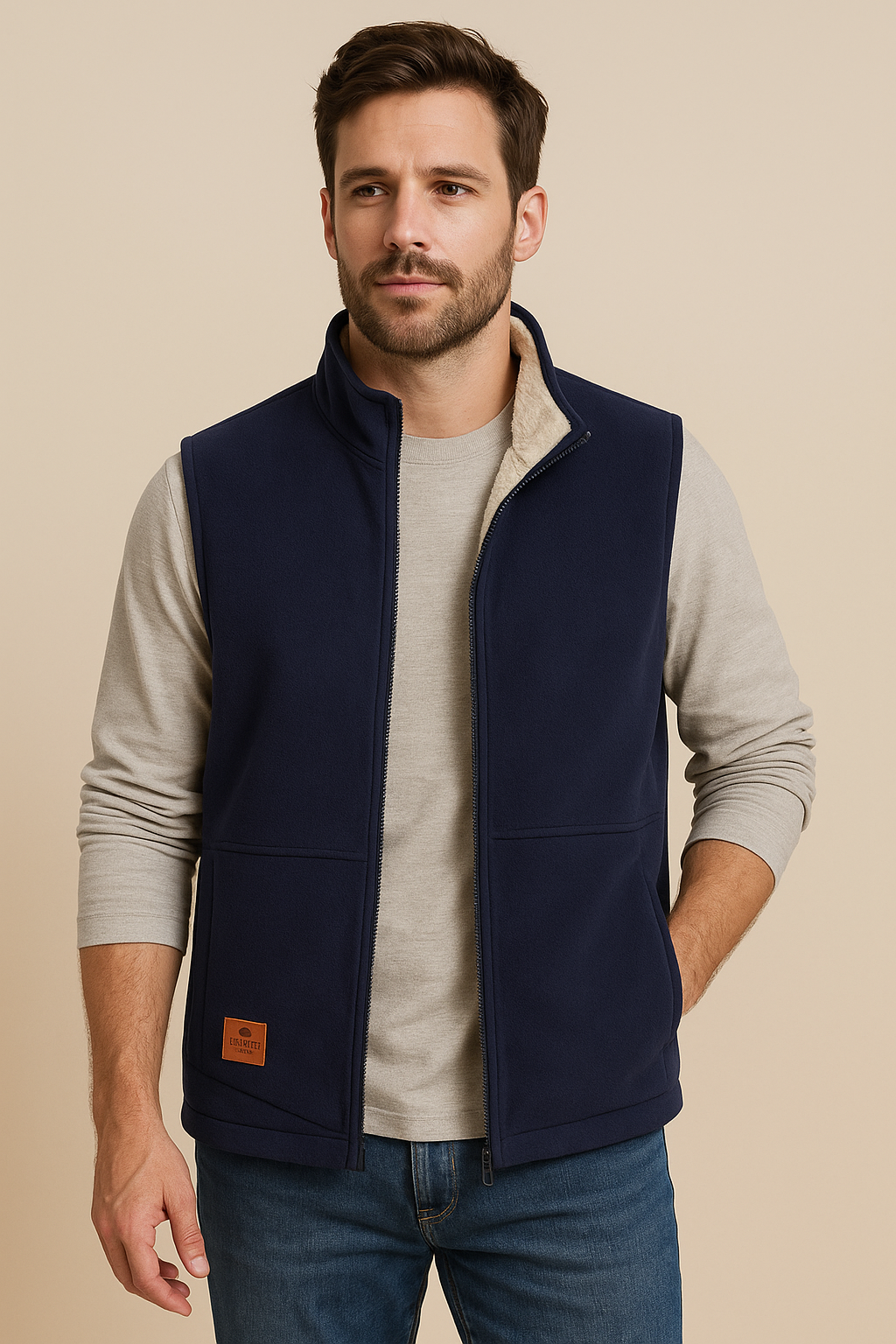 Men's Fleece Lined Bodywarmer – Sleeveless Warmth - Apparel & Accessories > Clothing > Outerwear > Vests from Carter Wear