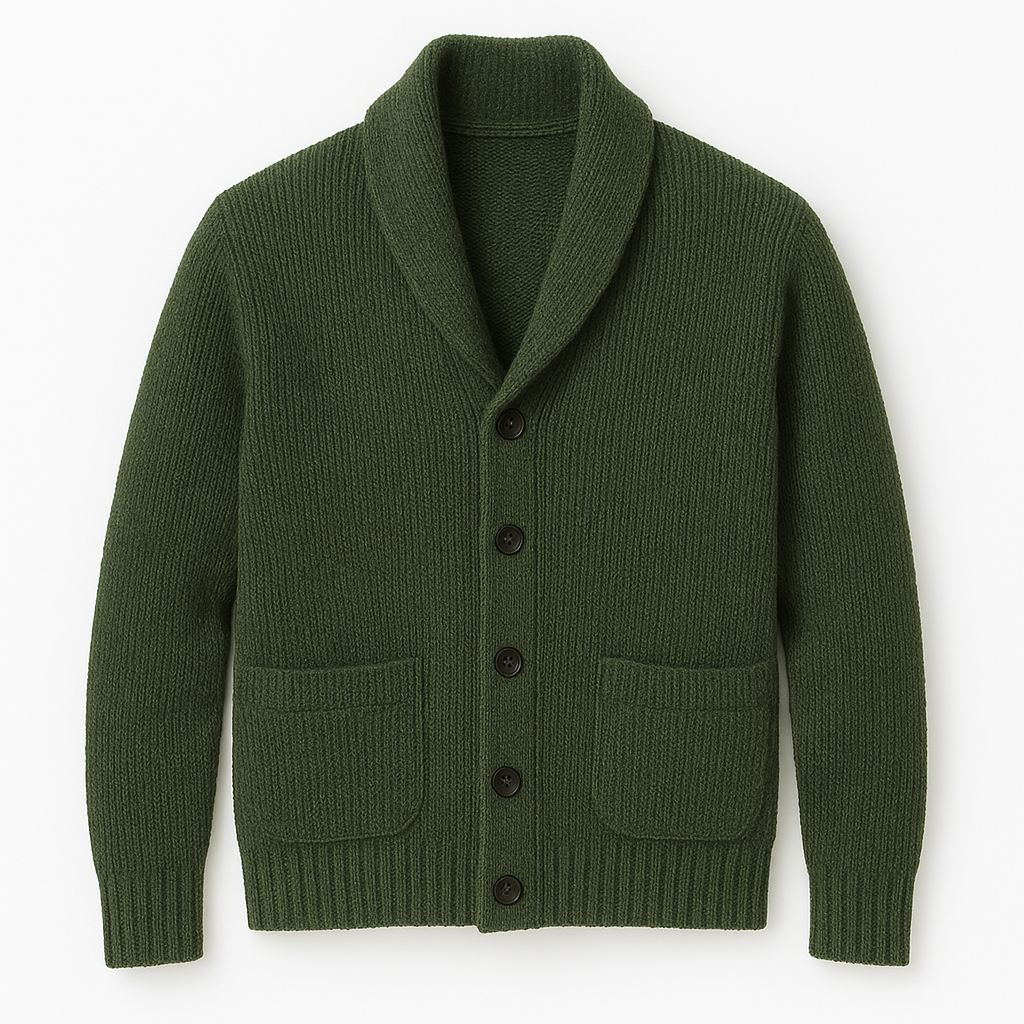 Mens V-Neck Cardigan Knitwear Premium Quality - Apparel & Accessories > Clothing > Clothing Tops > Cardigans from Carter Wear