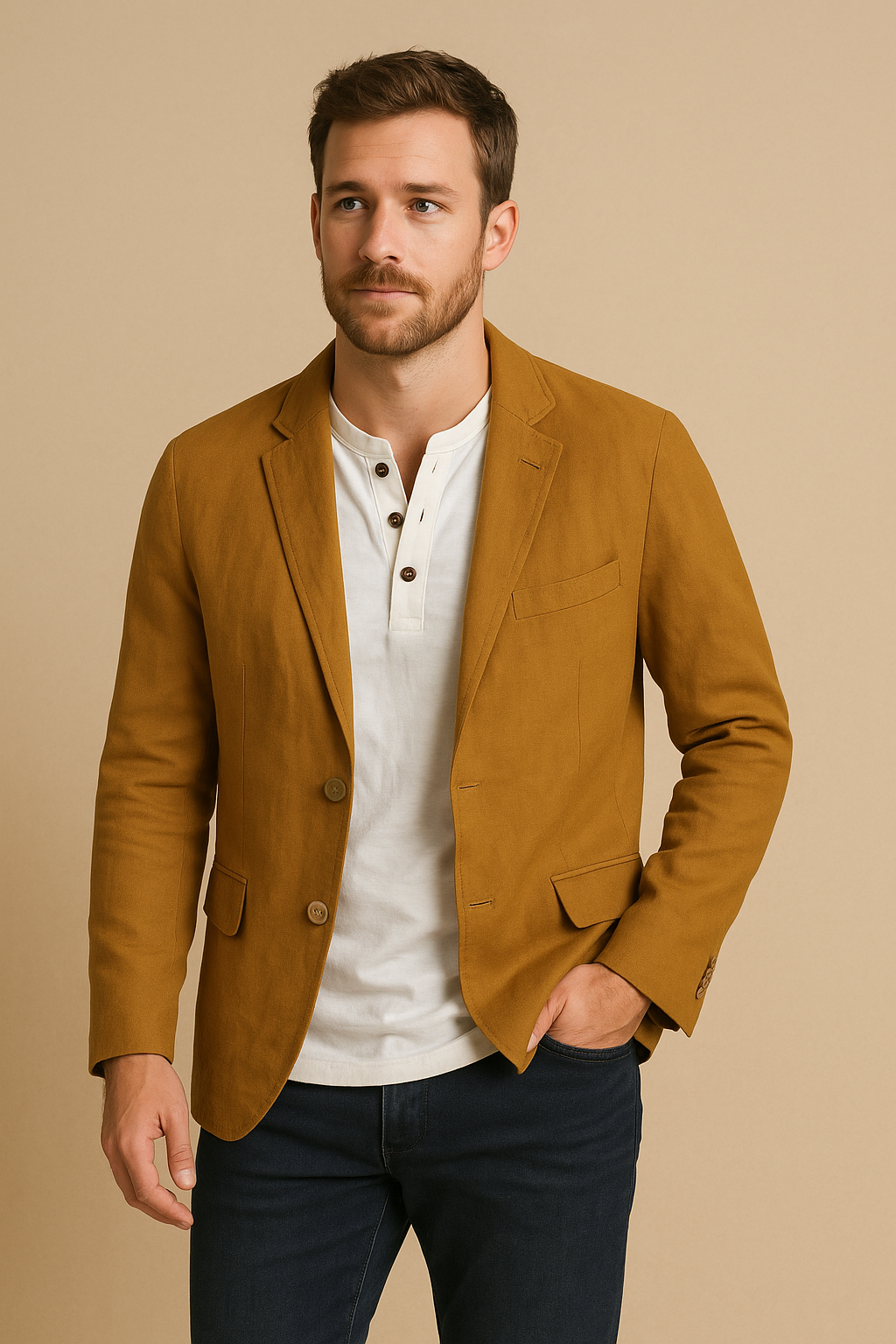 Breathable Ultralightweight Hypersoft Linen Blazer - Apparel & Accessories > Clothing > Outerwear > Coats & Jackets > Sport Jackets from Carter Wear