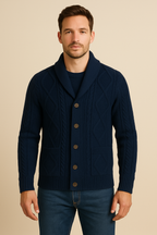 Mens Cashmere Shawl Collar Cardigan Luxuriously Soft - Apparel & Accessories > Clothing > Clothing Tops > Cardigans from Carter Wear