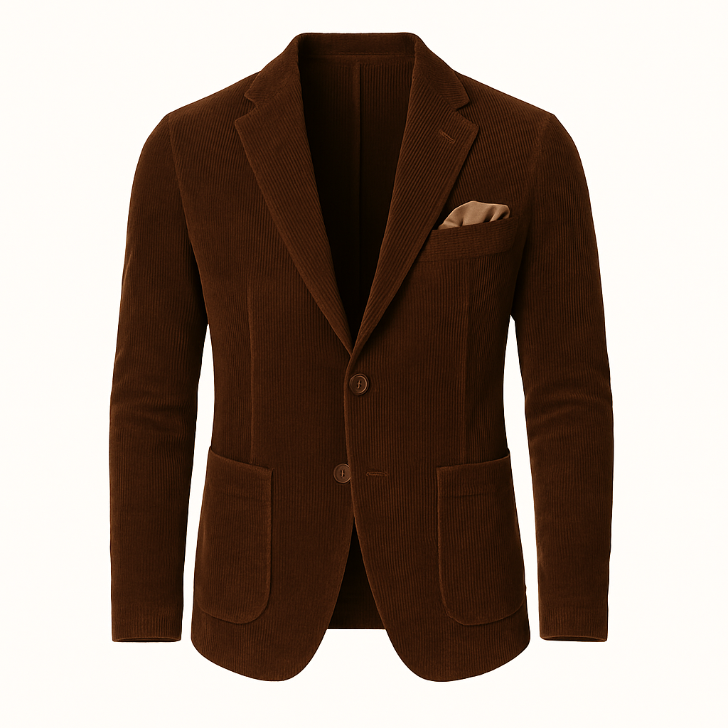 Men's Premium Corduroy Blazer And Waistcoat – Luxuriously Tailored Everyday Warmth - Apparel & Accessories > Clothing > Outerwear > Coats & Jackets > Sport Jackets from Carter Wear