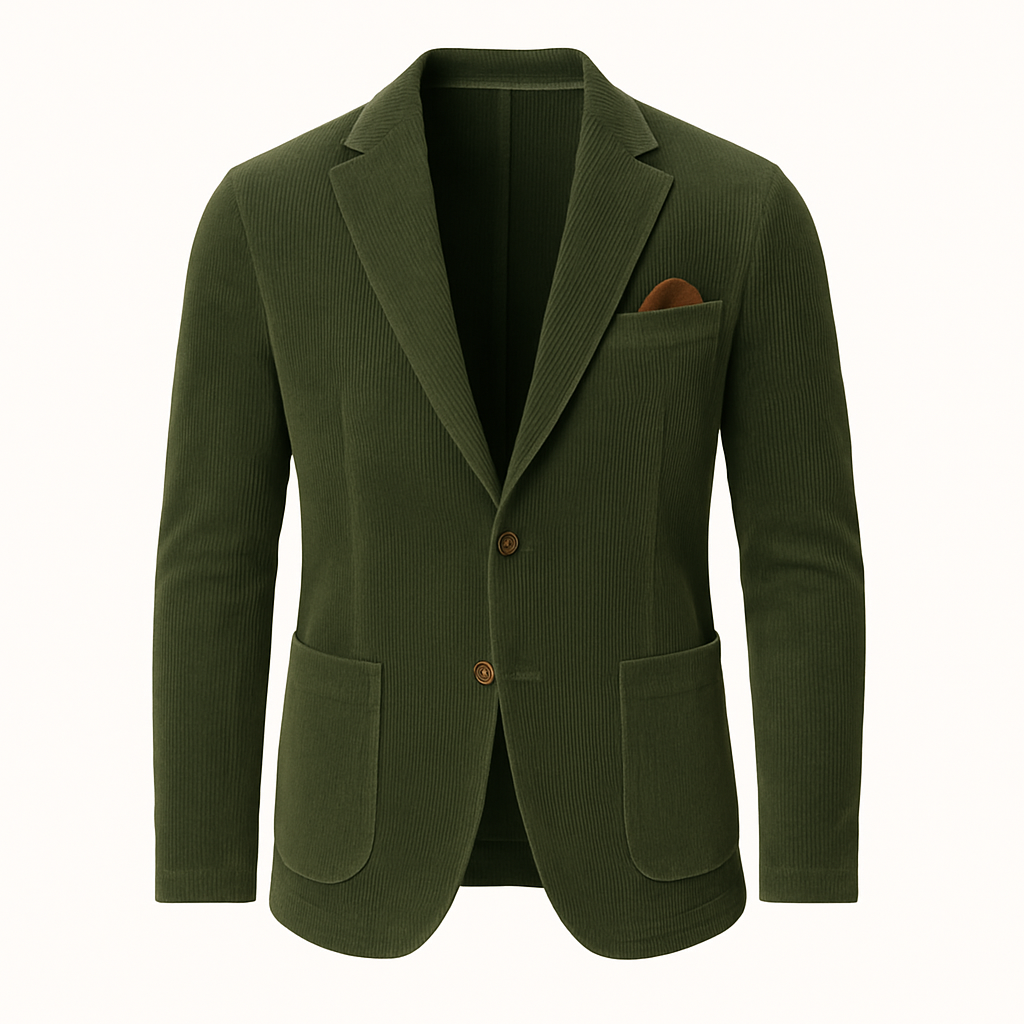 Men's Premium Corduroy Blazer And Waistcoat – Luxuriously Tailored Everyday Warmth - Apparel & Accessories > Clothing > Outerwear > Coats & Jackets > Sport Jackets from Carter Wear