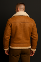 Luxurious Premium Aviator Jacket Featuring Insulated Weatherproof Shearling Lining - Apparel & Accessories > Clothing > Outerwear > Coats & Jackets > Parkas from Carter Wear