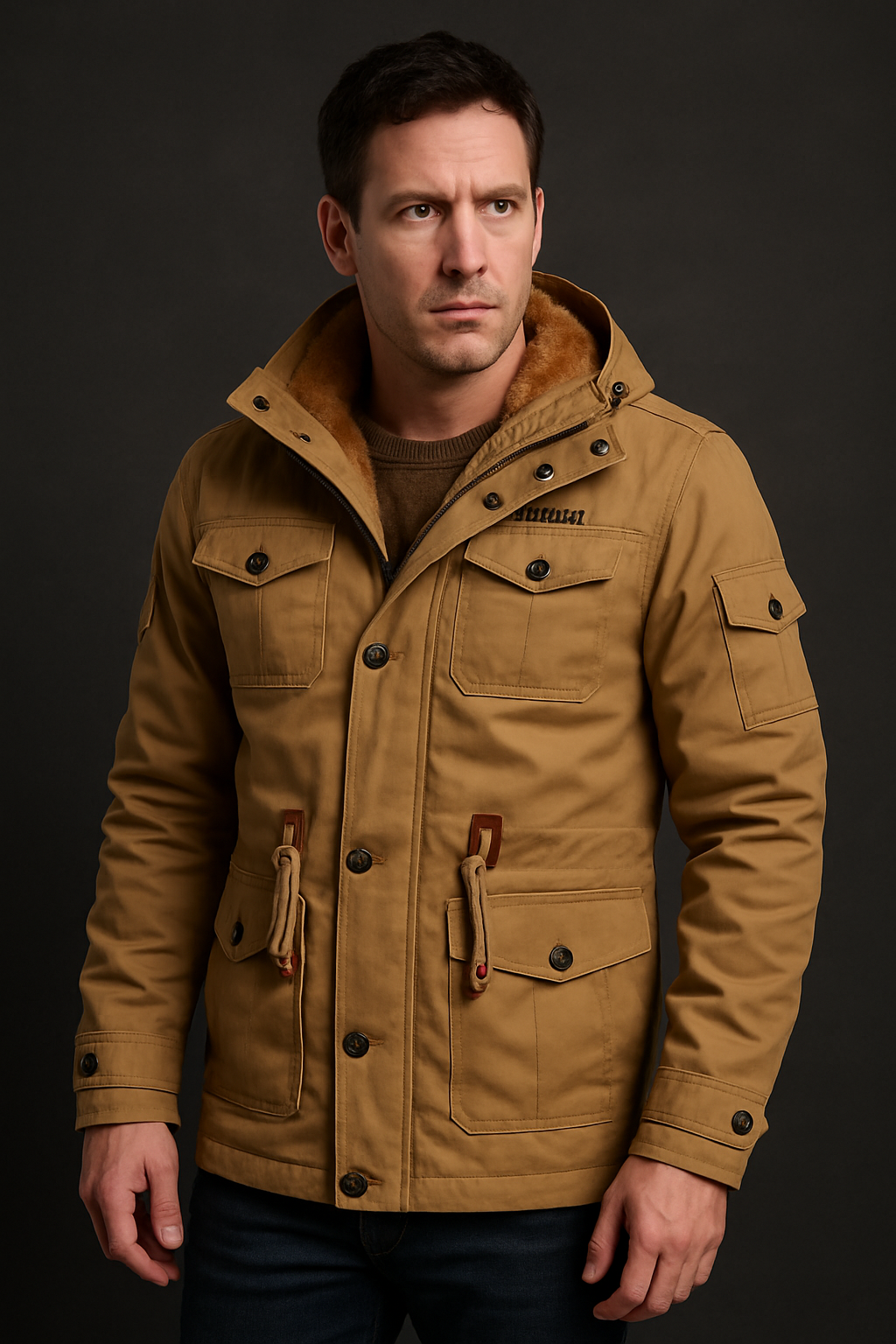 Mens Tactical Utility Jacket Windproof Cotton-Blend Technical Outerwear Breathable - Apparel & Accessories > Clothing > Outerwear > Coats & Jackets > Parkas from Carter Wear