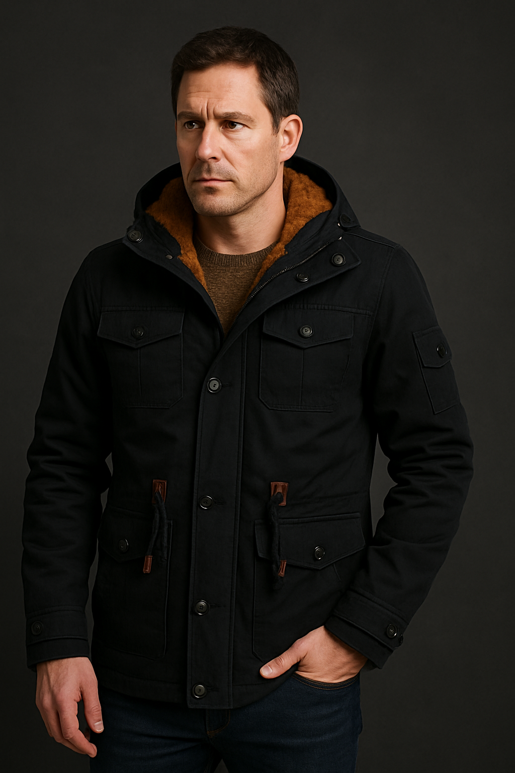 Mens Tactical Utility Jacket Windproof Cotton-Blend Technical Outerwear Breathable - Apparel & Accessories > Clothing > Outerwear > Coats & Jackets > Parkas from Carter Wear