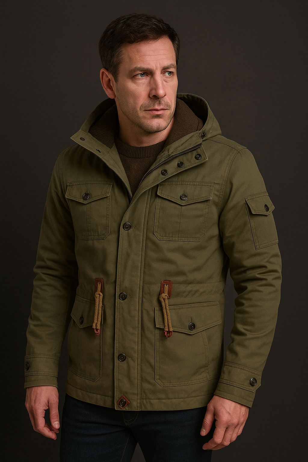 Mens Tactical Utility Jacket Windproof Cotton-Blend Technical Outerwear Breathable - Apparel & Accessories > Clothing > Outerwear > Coats & Jackets > Parkas from Carter Wear