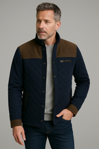 Quilted Panel Jacket Premium Diamond Pattern Lightweight Insulation Tailored Silhouette - Apparel & Accessories > Clothing > Outerwear > Coats & Jackets from Carter Wear