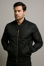 Men's Classic Bomber Jacket Ultralight-Performance Windproof Everyday Style Edition - Apparel & Accessories > Clothing > Outerwear > Coats & Jackets > Bomber Jackets from Carter Wear