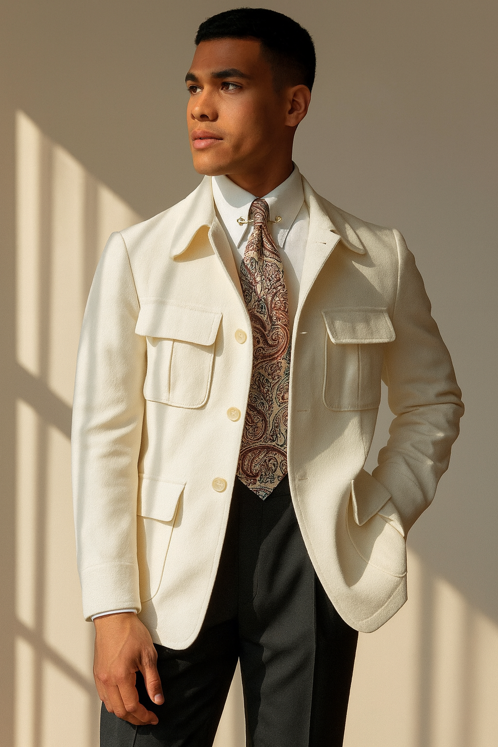 Mens Premium Superfine Woollen Fieldcraft Jacket Insulated Weatherproof Utility Overcoat - Apparel & Accessories > Clothing > Outerwear > Coats & Jackets from Carter Wear