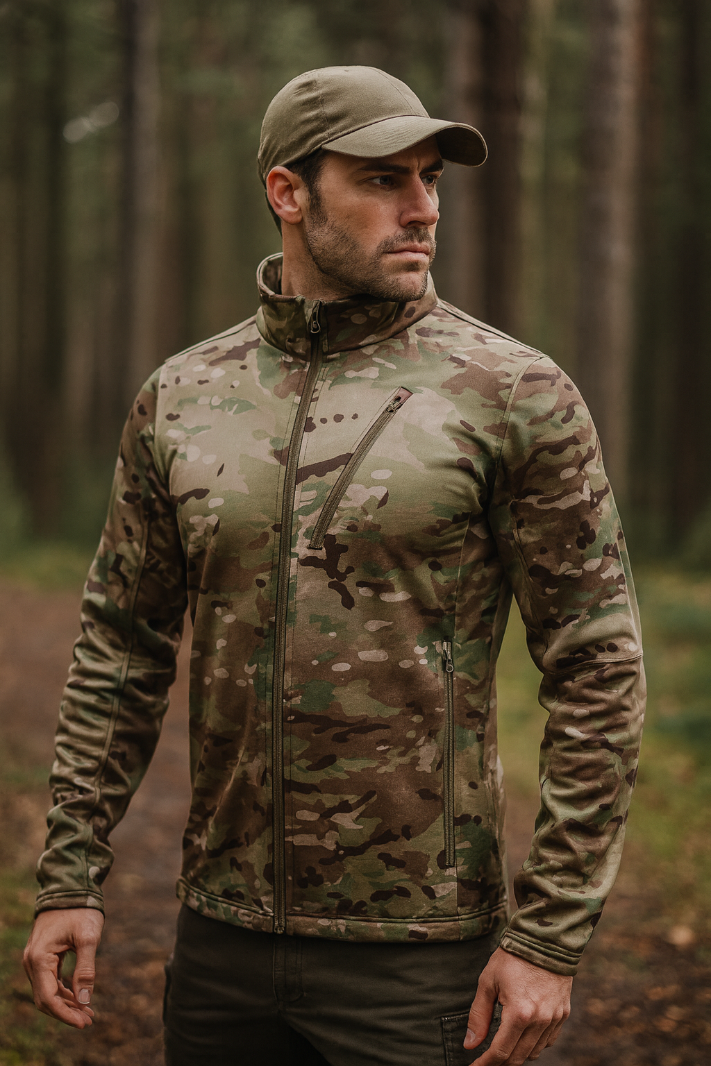 Abrasion-Resistant Water Resistant Softshell Jacket Weatherproof All-Weather Outdoor Coat - Apparel & Accessories > Clothing > Outerwear > Coats & Jackets > Windbreakers from Carter Wear