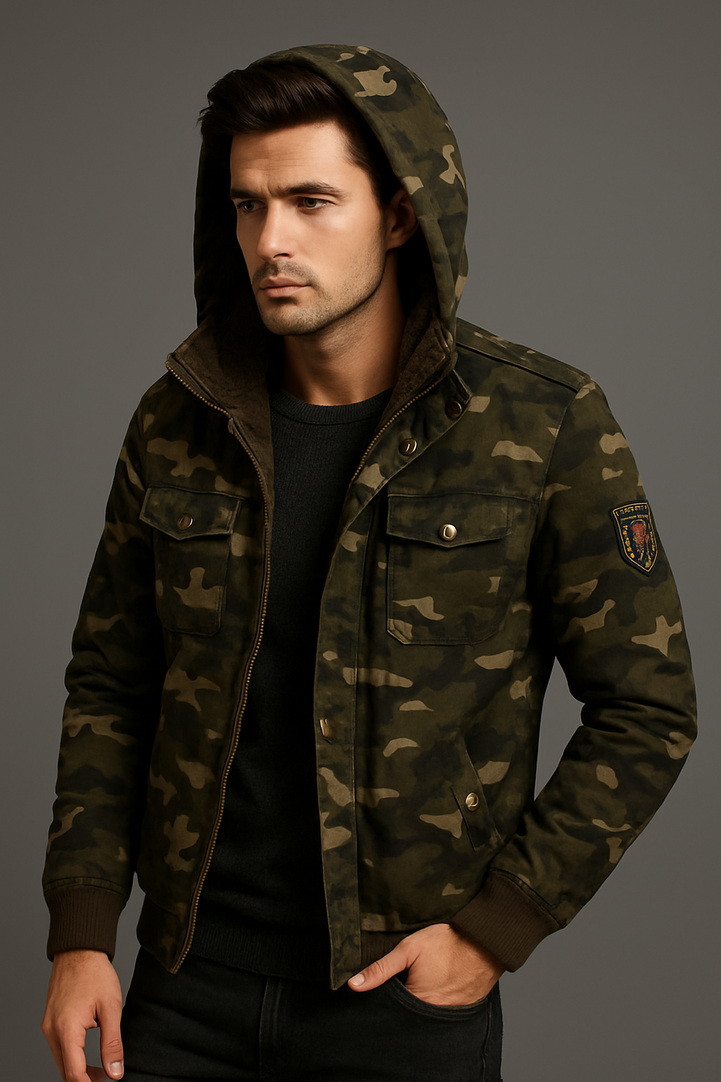 Camo Windbreaker Jacket – Ultra Lightweight Water Resistant Packable Outdoor Gear - Apparel & Accessories > Clothing > Outerwear > Coats & Jackets from Carter Wear