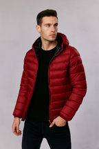 Mens Reversible Puffer Jacket Interchangeable Layer System Weatherproof Insulation