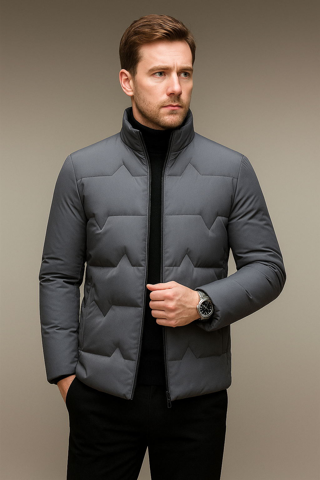 Mens Quilted Puffer Jacket Featherweight Thermal-Insulated Everyday Winter Packable Coat - Apparel & Accessories > Clothing > Outerwear > Coats & Jackets > Puffer Jackets from Carter Wear