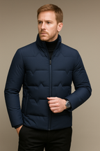 Mens Quilted Puffer Jacket Featherweight Thermal-Insulated Everyday Winter Packable Coat - Apparel & Accessories > Clothing > Outerwear > Coats & Jackets > Puffer Jackets from Carter Wear