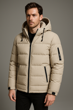 Mens Puffer Jacket Weatherproofed Thermally Insulated Lightweight All Weather Coat - Apparel & Accessories > Clothing > Outerwear > Coats & Jackets > Puffer Jackets from Carter Wear