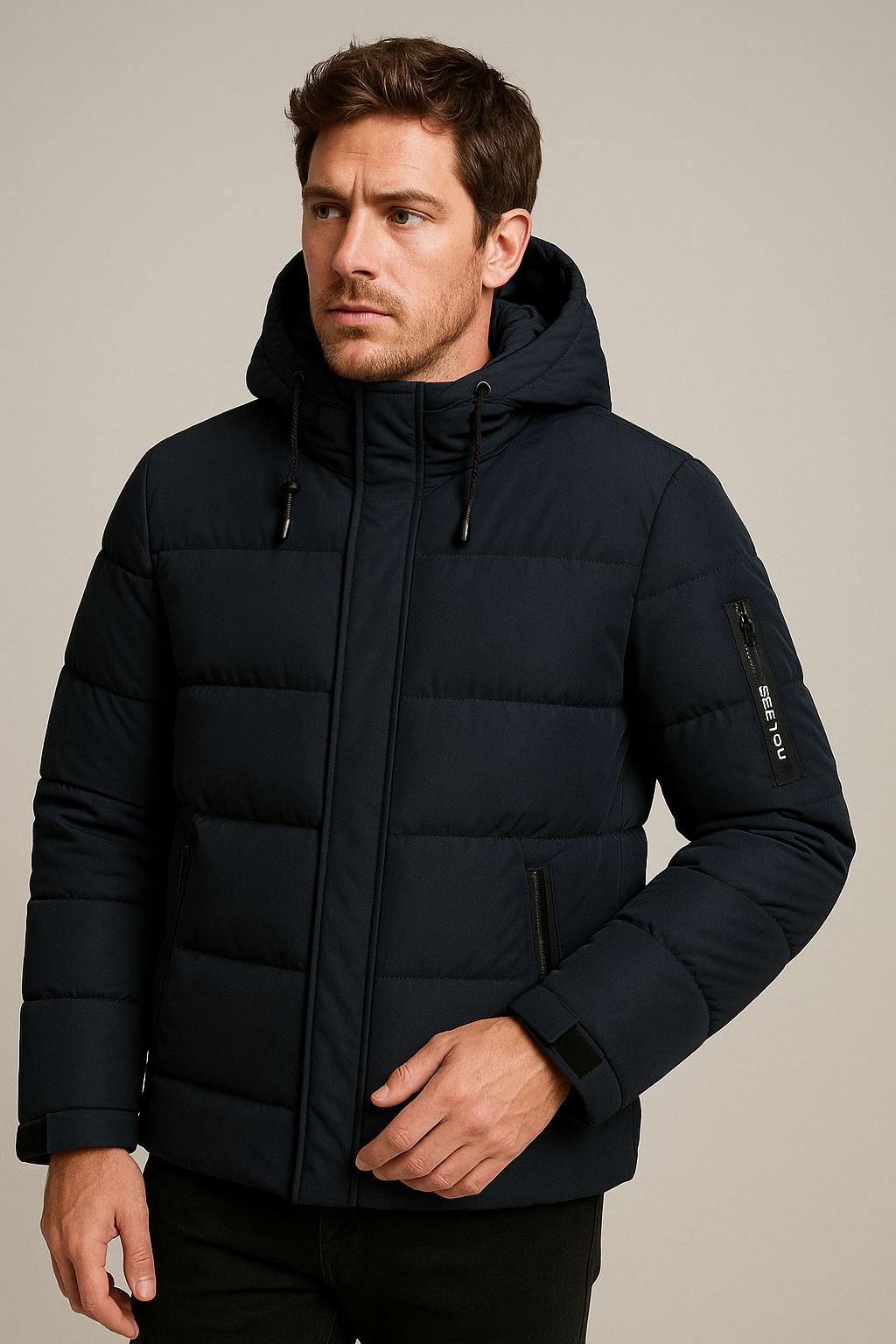 Mens Puffer Jacket Weatherproofed Thermally Insulated Lightweight All Weather Coat - Apparel & Accessories > Clothing > Outerwear > Coats & Jackets > Puffer Jackets from Carter Wear
