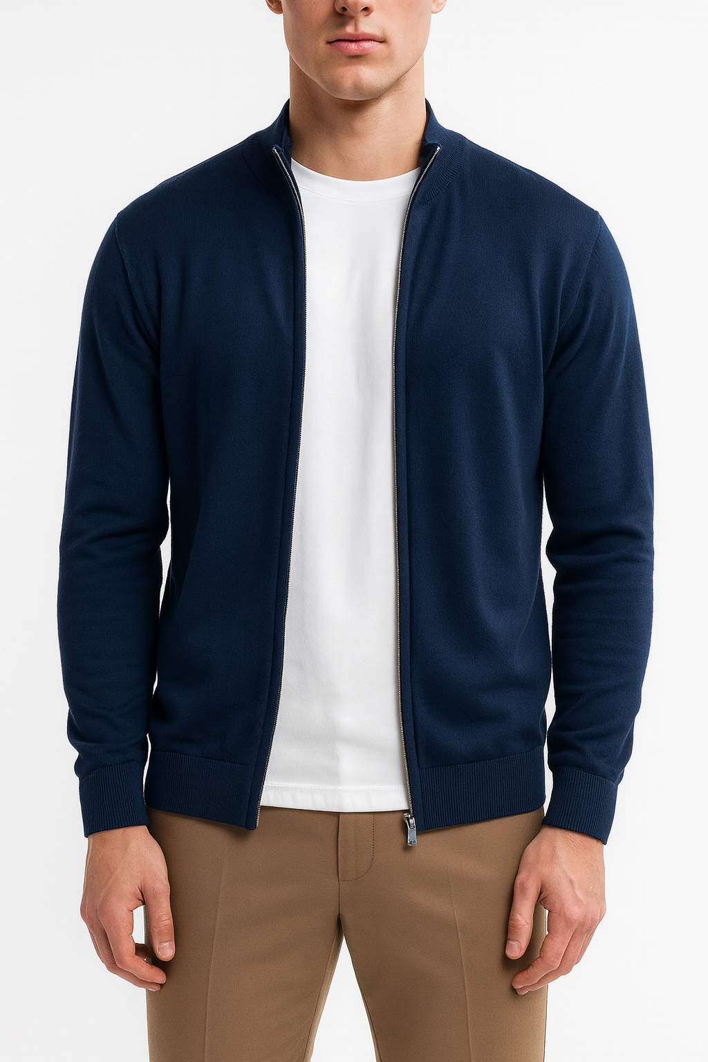 Men's Ultralightweight Knit Zip Vest Smart Casual Wearability - Apparel & Accessories > Clothing > Clothing Tops > Sweaters from Carter Wear