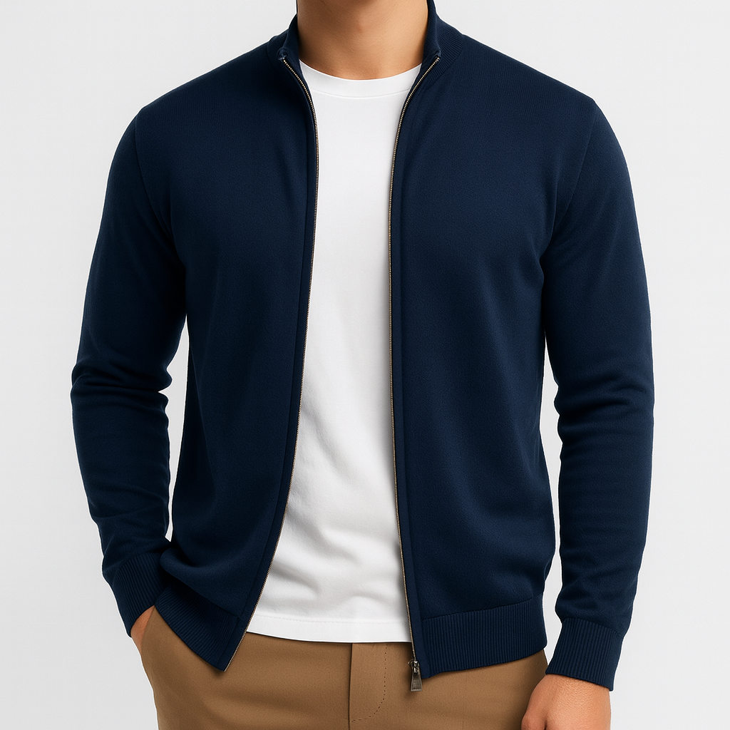 Men's Ultralightweight Knit Zip Vest Smart Casual Wearability - Apparel & Accessories > Clothing > Clothing Tops > Sweaters from Carter Wear